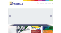 Desktop Screenshot of brilhantegrafica.com.br