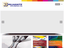 Tablet Screenshot of brilhantegrafica.com.br